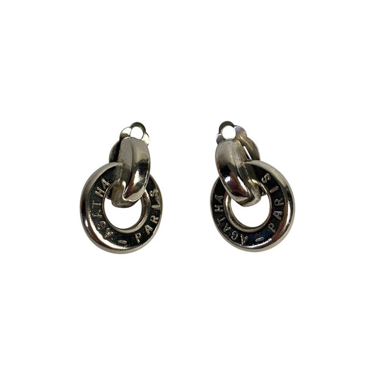 Boucles d'oreilles argentées