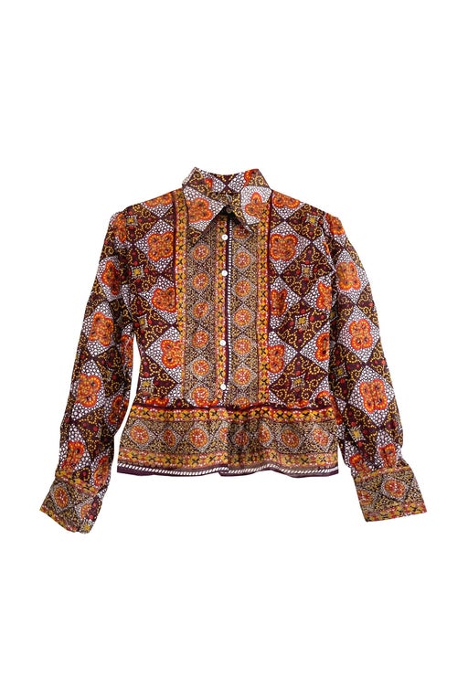- 70's Indian shirt 100% of a cot