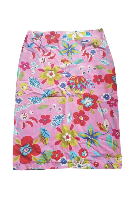00's floral skirt