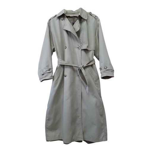 Belted trench coat