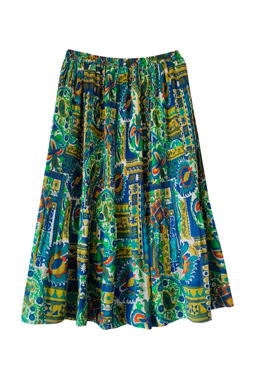 Multicolored midi skirt
