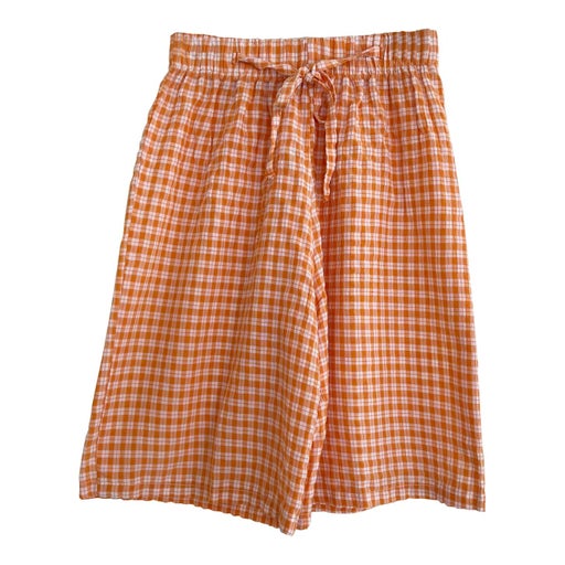 Fluid gingham shorts