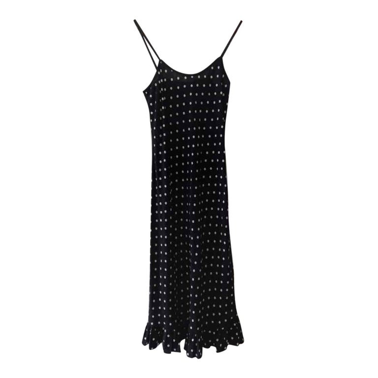 Robe midi à pois