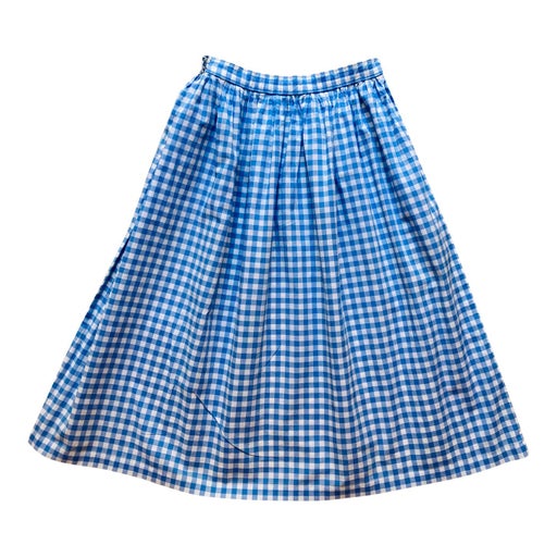 Gingham pleated skirt