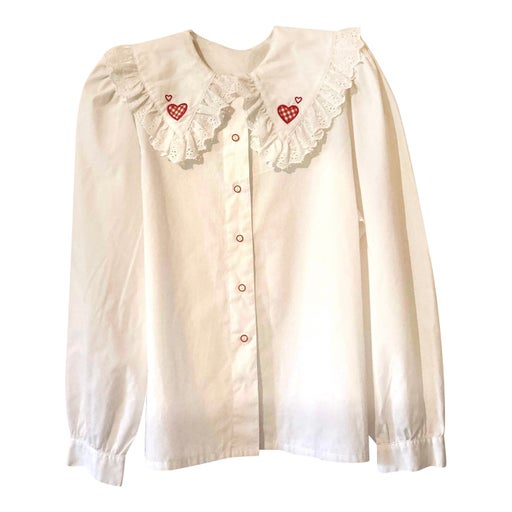 Blouse à grand col