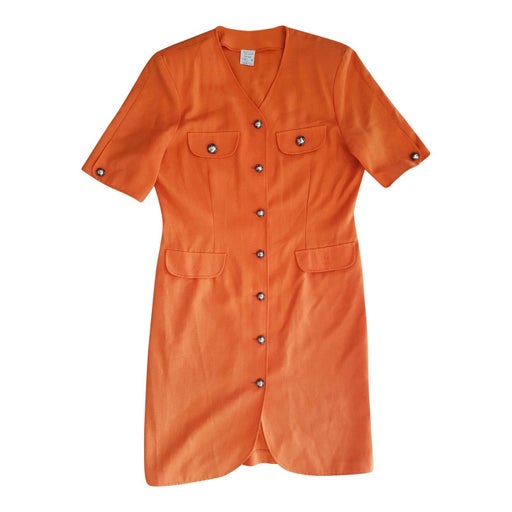 Robe orange années 80