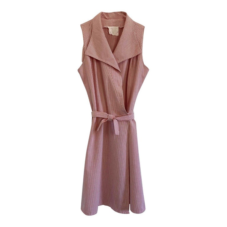 Robe portefeuille à rayures
