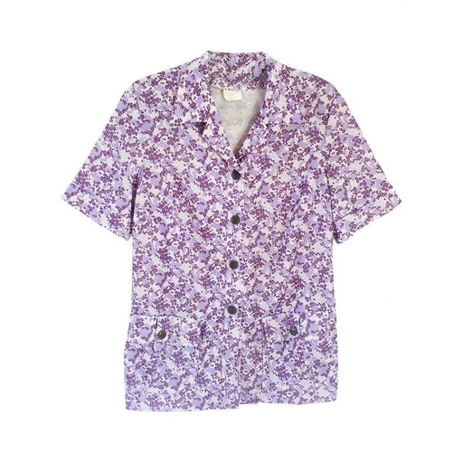 Floral short-sleeved shirt