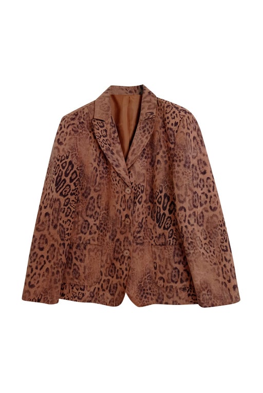 Leopard blazer