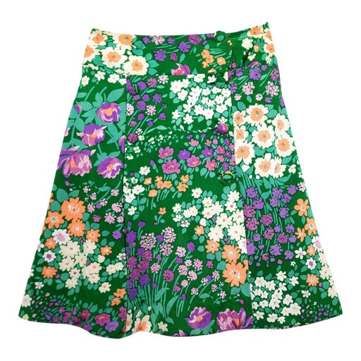 Floral A-line skirt