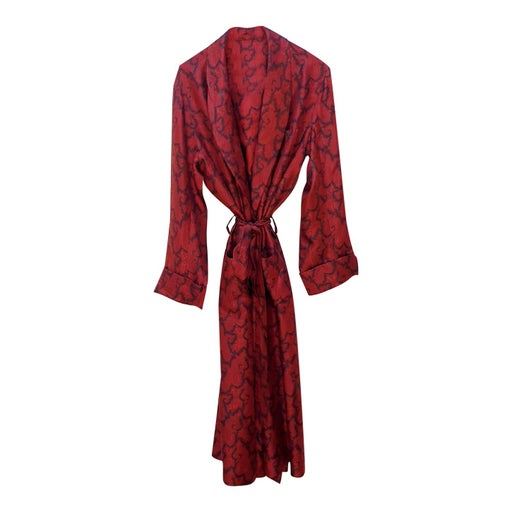 Silk dressing gown