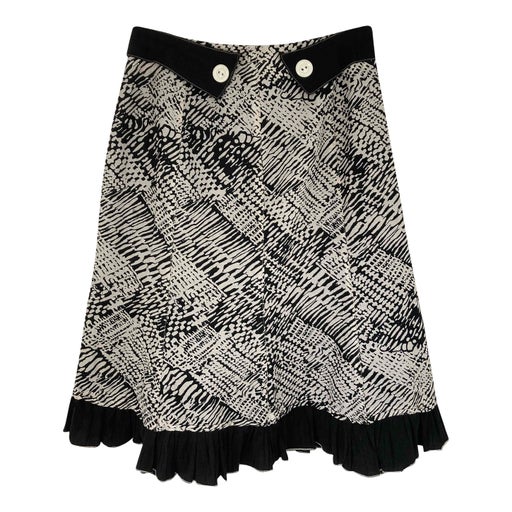 Cotton trapeze skirt