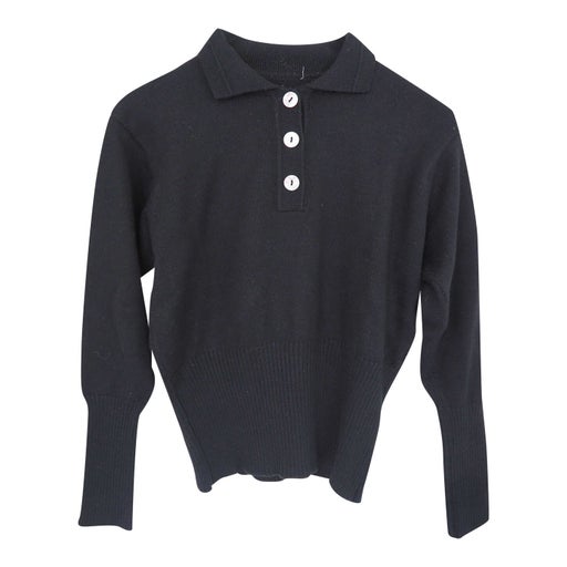 80's black polo shirt