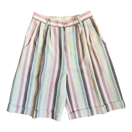 Striped bermuda shorts