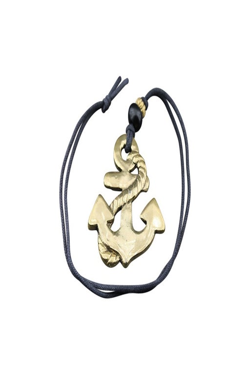 Golden anchor pendant