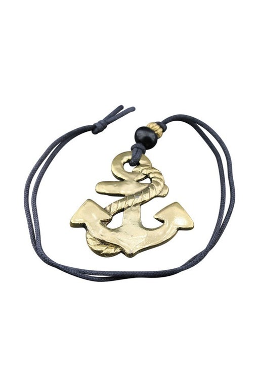 Golden anchor pendant