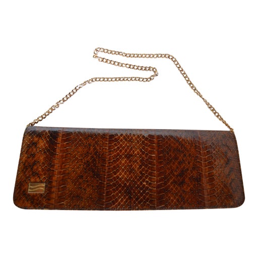 Sac baguette python