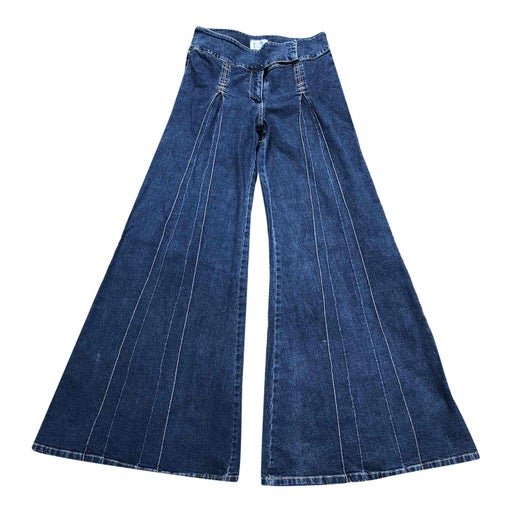 Denim flare pants