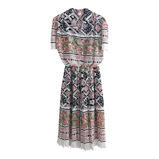 Ensemble jupe à fleurs