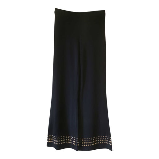 Blue flare pants