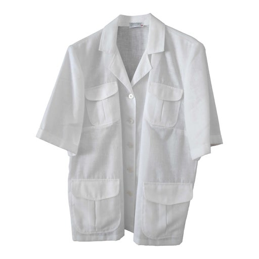 white safari jacket