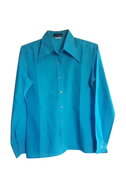 70's blue shirt