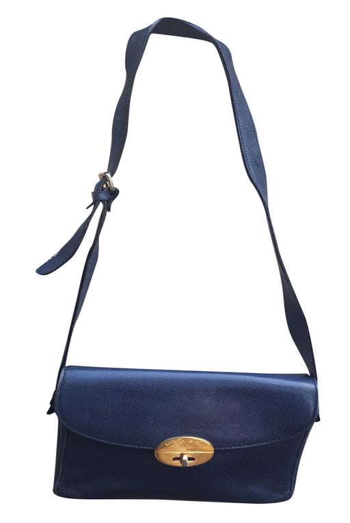 Lancel bag in light blue lizard effect leather