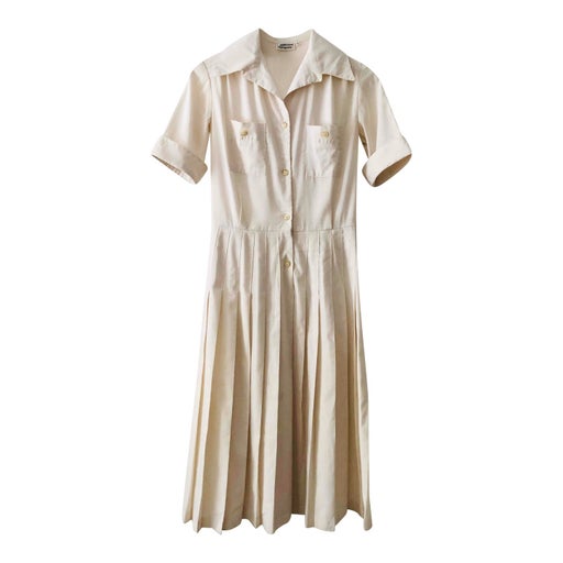 Robe chemise plissée
