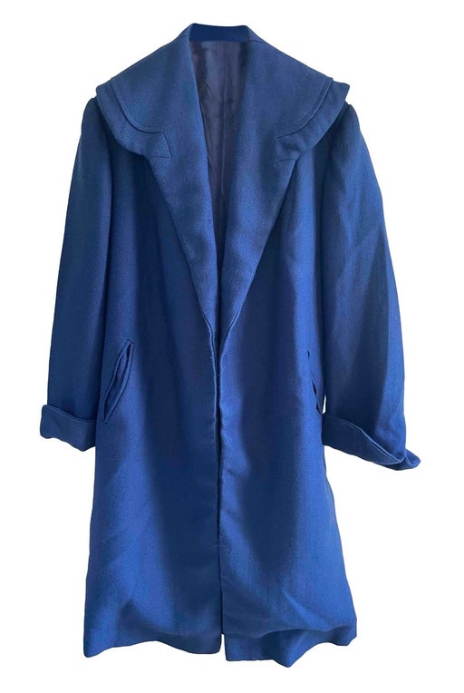 Long blue jacket