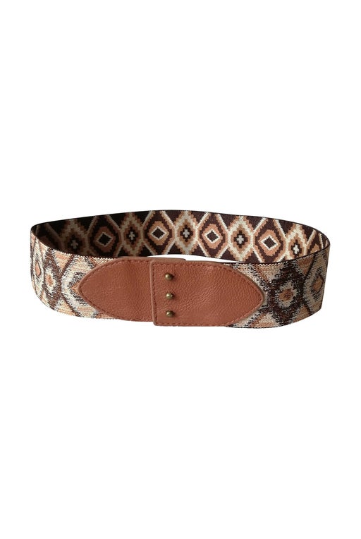 Belt with geometric patterns