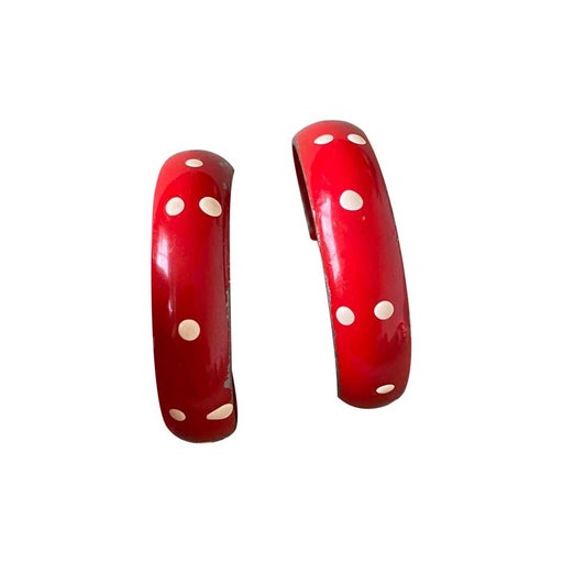 Polka dot hoops