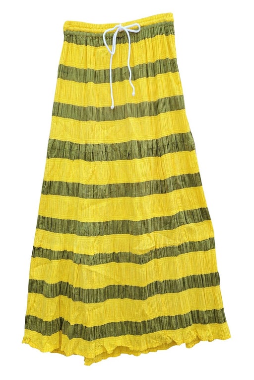 Long striped skirt