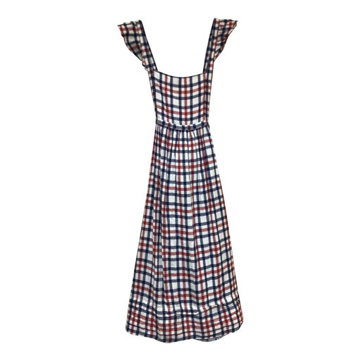 Checked midi dress