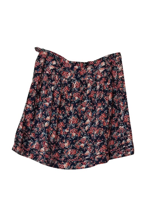 Floral mini skirt