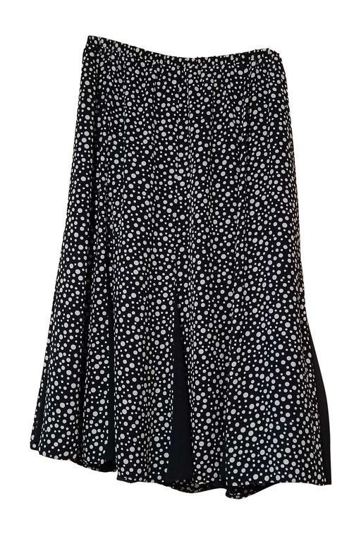 Polka dot midi skirt