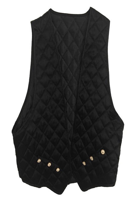 Black quilted gilet