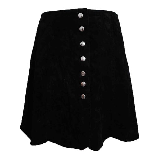 Buttoned mini skirt
