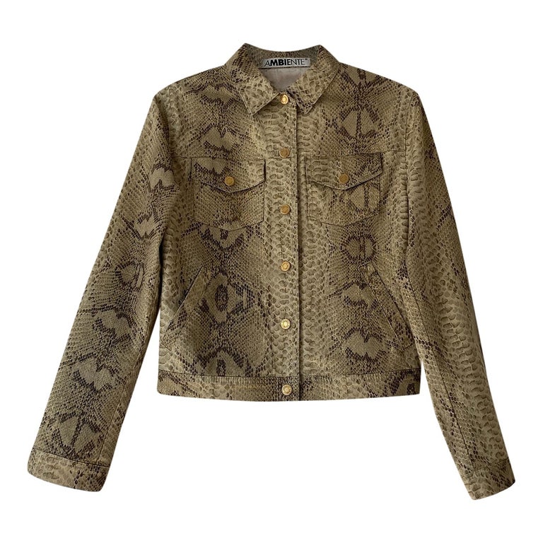 Veste sales imprimé python