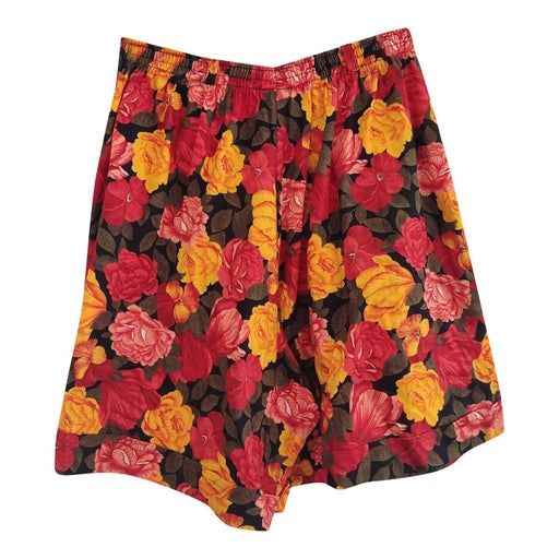 Flowing floral shorts
