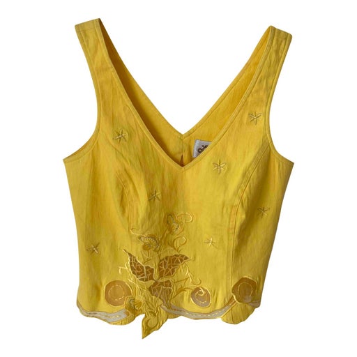 90's embroidered top