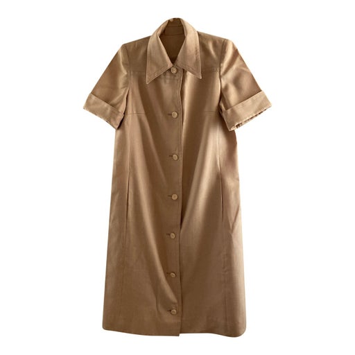 Ecru shirt dress