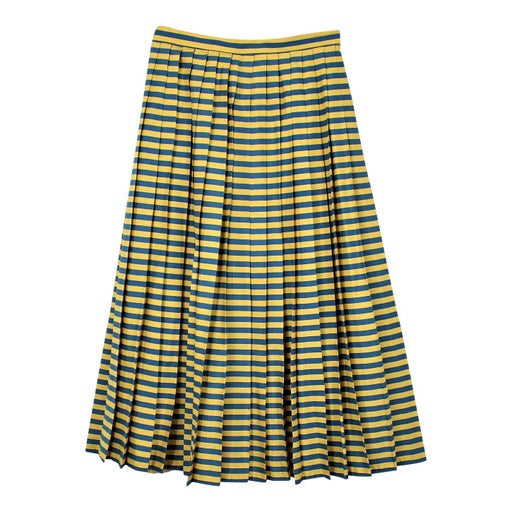 Silk pleated skirt