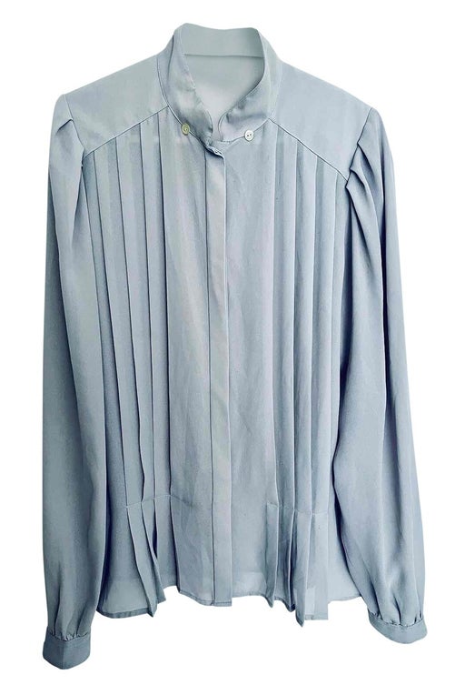 80's pleated blouse