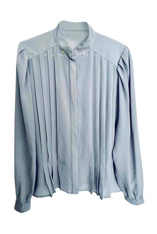 80's pleated blouse