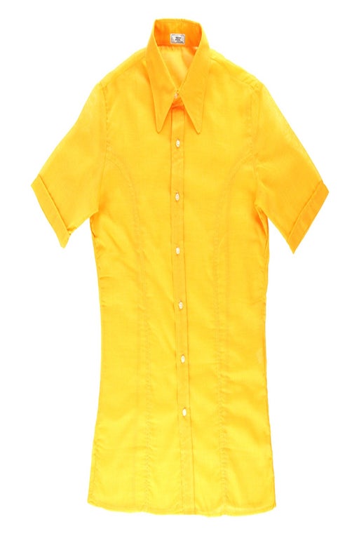 Yellow transparent shirt
