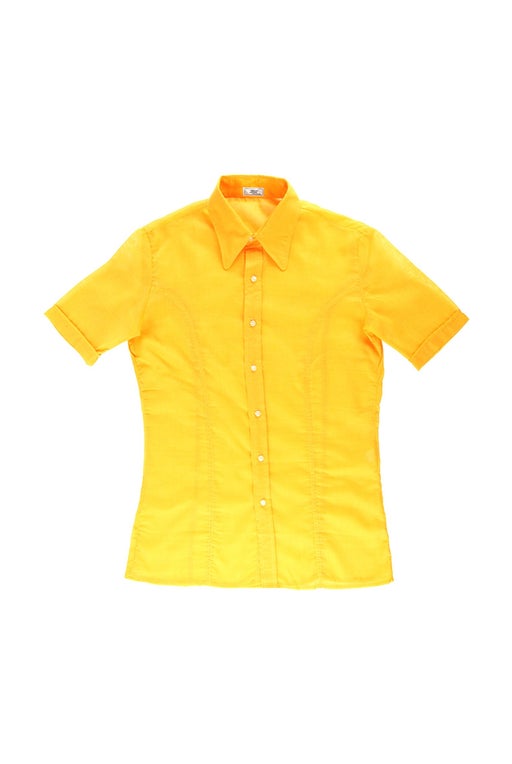 Yellow transparent shirt