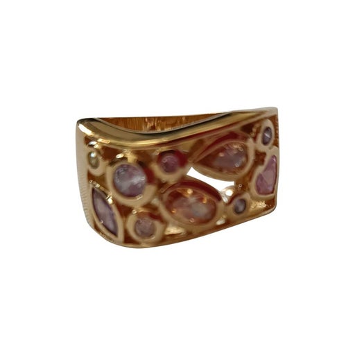 Golden hearts ring