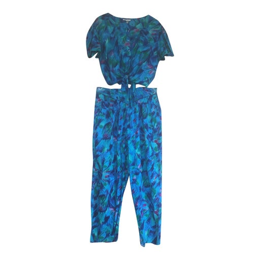 Ensemble pantalon à fleurs