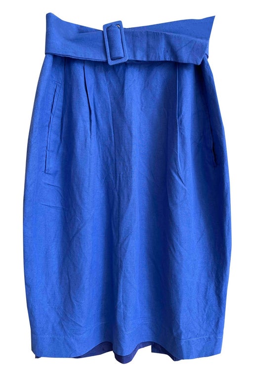 Violet linen skirt