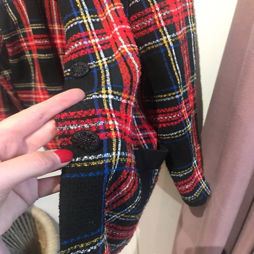 80's tartan jacket